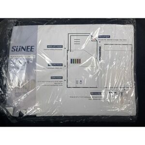 SUNEE Black Plastic Padfolio 6 Pack Letter Size‎ Document Organizer Folder Set